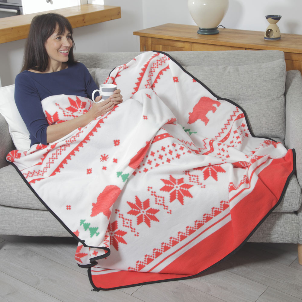 ZipUp Polar Fleece Cosy Robe Easylife