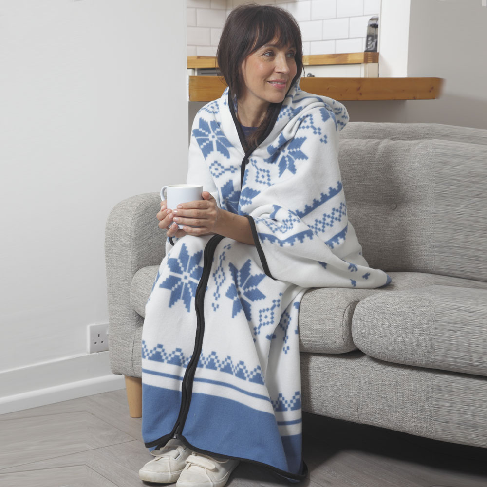 ZipUp Polar Fleece Cosy Robe Easylife