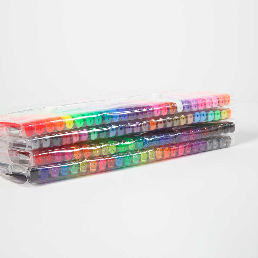 Coloured Gel Pens (Pack of 100) Easylife