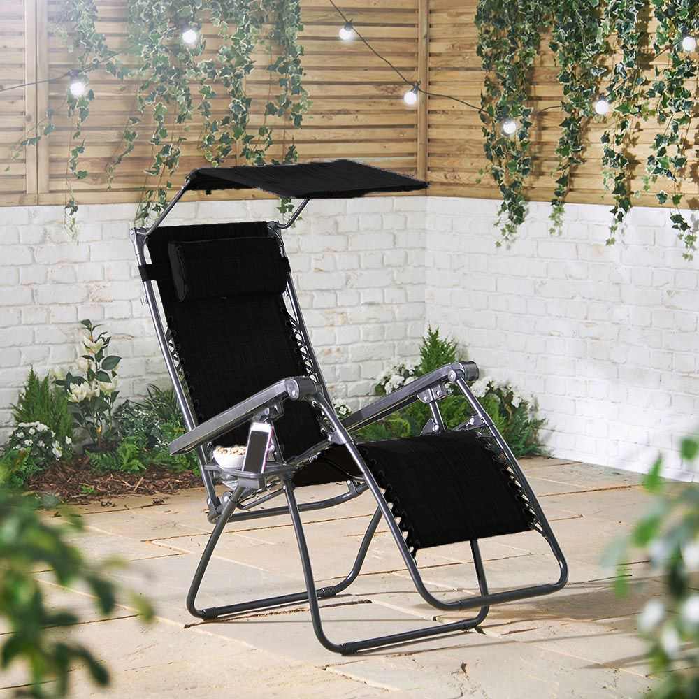 Zero Gravity Garden Recliner (with Sunshade + Drink Holder) Easylife
