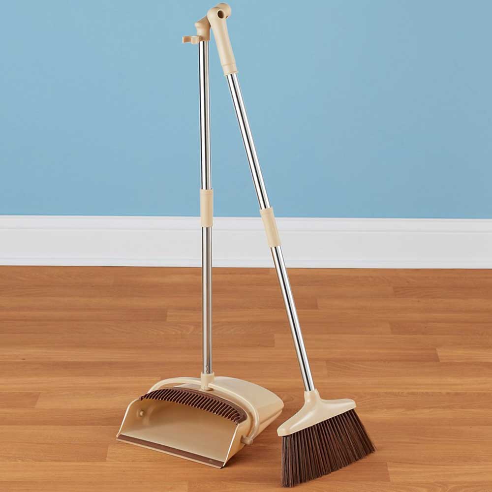 Standing Broom and Dustpan Set Easylife