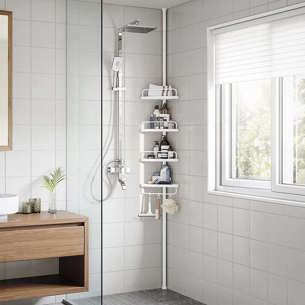 Adjustable Bathroom Corner Shelf Easylife