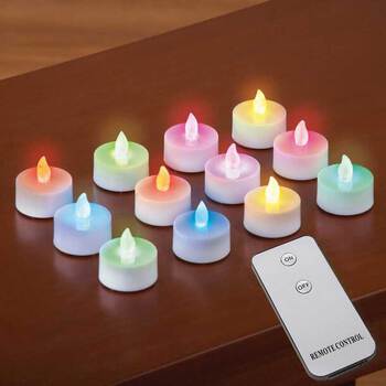 Remote Control Tea Lights (Set of 12)