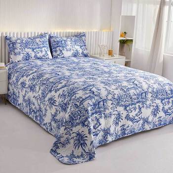 Toile de Jouy Bedspread