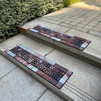 Stone and Pebbles Rubber Stair Tread (Pack of 2)