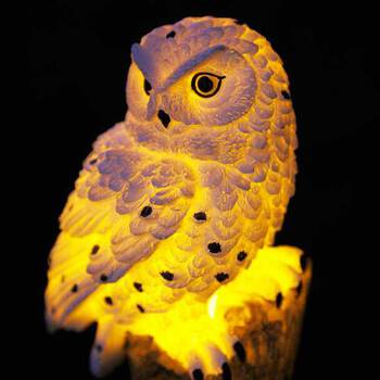 Glowing Solar Owl