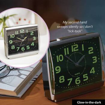 Easy-Read Glow-in-the-Dark Alarm Clock