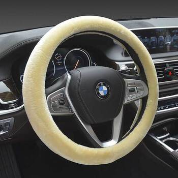 Faux Sheepskin Steering Wheel Cover