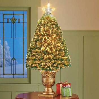 LumiGlow Fibre-Optic Pedestal Tree