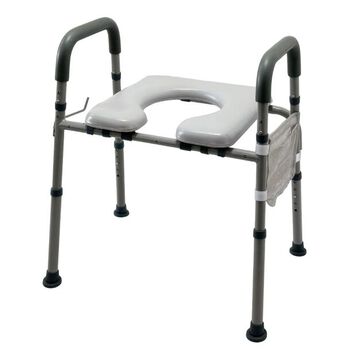 Raised Toilet Seat with Handles