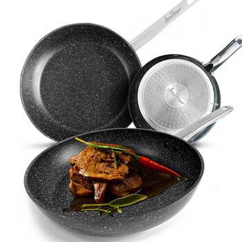 Stonetastic Granite Non-Stick Frying Pans (set of 3)